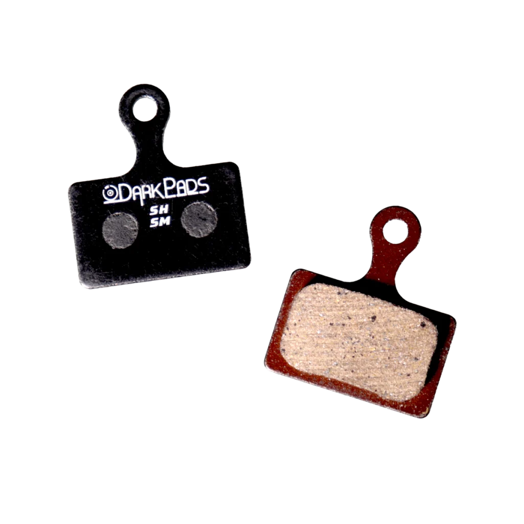 Plaquettes DarkPads Shimano vu de chaque coté