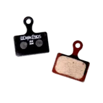 Plaquettes DarkPads Shimano vu de chaque coté