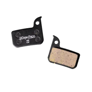 Plaquettes DarkPads Sram ceramic vu de chaque coté