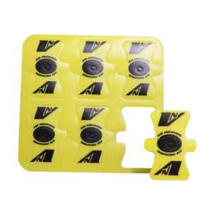 protection de valve vnoise jaune et noir mat