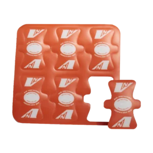 protection de valve vnoise orange et blanc mat